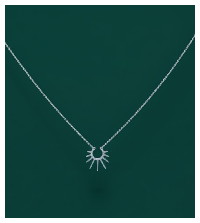 Radiant Sunburst 92.5 Silver Pendent