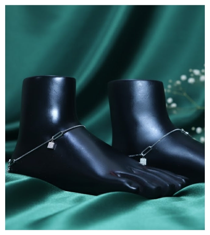 Radiant Charms 92.5 Silver Anklet