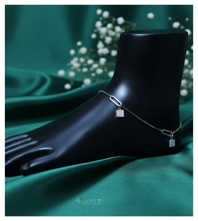 Radiant Charms 92.5 Silver Anklet