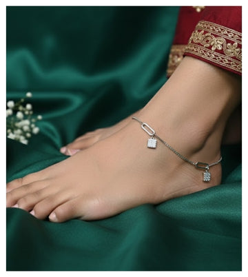 Radiant Charms 92.5 Silver Anklet