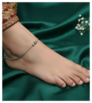 Twinkle Beads 92.5 Silver Anklet