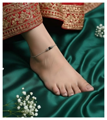 Ethereal Charm 92.5 Silver Anklet