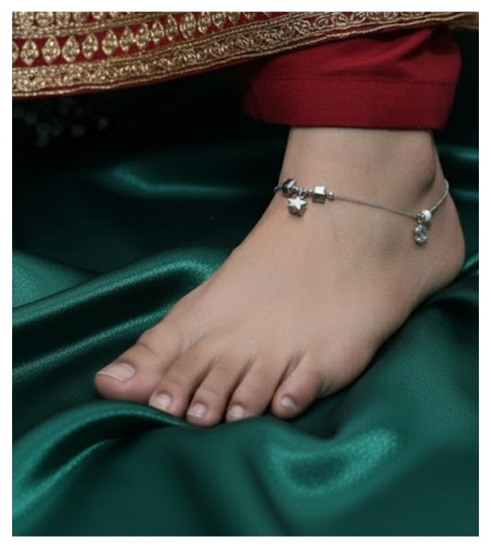 Celestial Charm 92.5 Silver Anklet