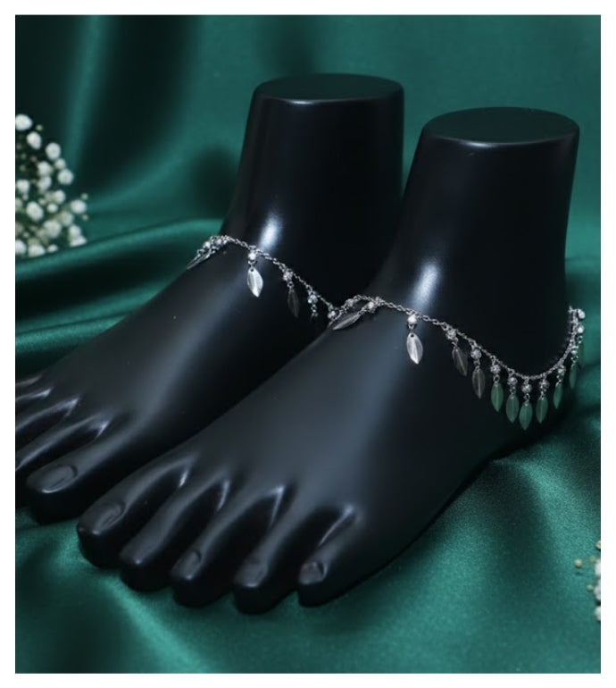 Moonlit Melody 92.5 Silver Anklet