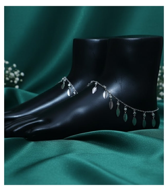 Moonlit Melody 92.5 Silver Anklet