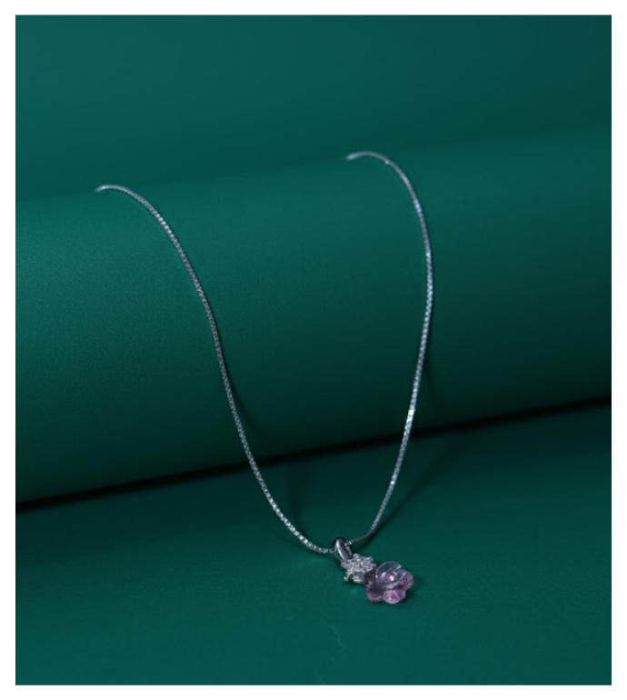 Blush Bloom 92.5 Silver Pendant