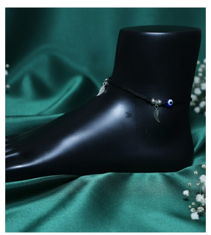 Divine Guard 92.5 Silver Evil-Eye Anklet