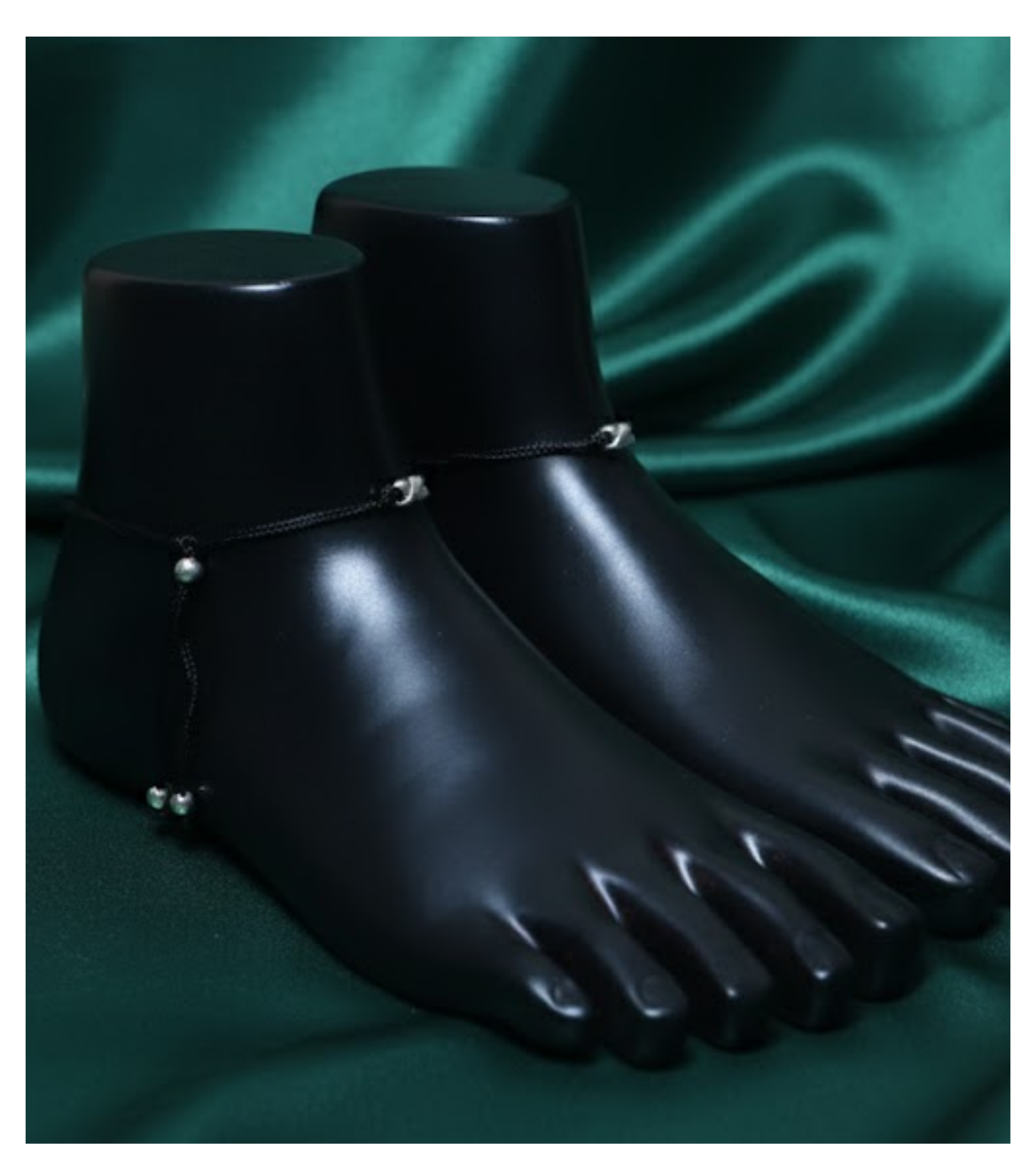 Silver Whisper 92.5 Adjustable Thread Anklet