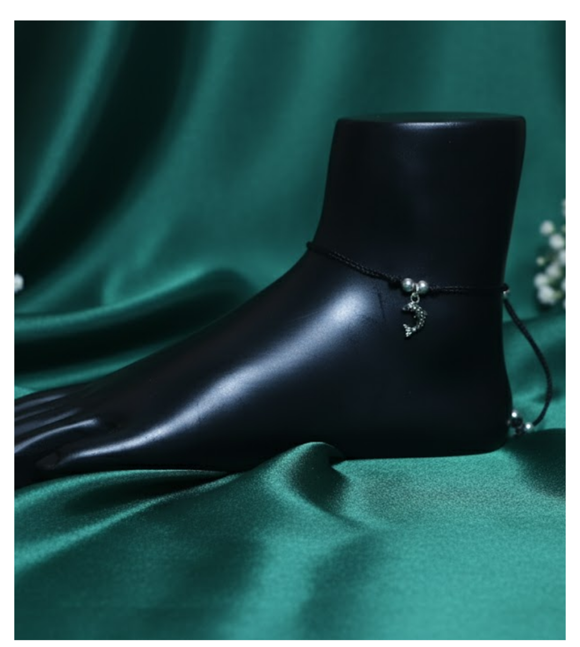 Ocean Fang 92.5 Silver Thread Anklet