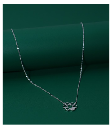 Honeycomb Sparkle 92.5 Silver Pendant