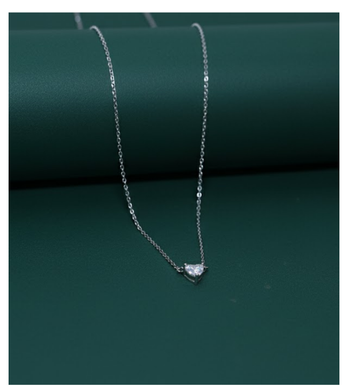 Brilliant Heart 92.5 Silver Pendant