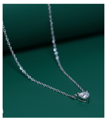 Brilliant Heart 92.5 Silver Pendant