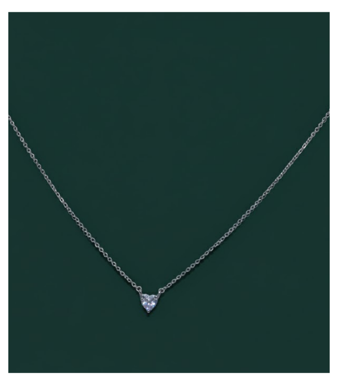 Brilliant Heart 92.5 Silver Pendant