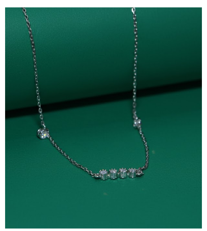 Starlit Bar 92.5 Silver Pendant Set