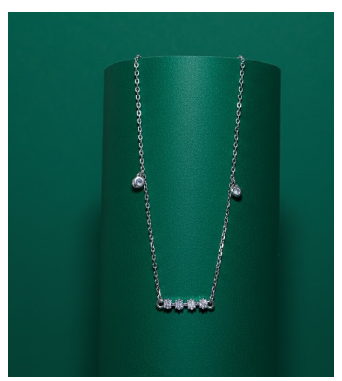 Starlit Bar 92.5 Silver Pendant Set