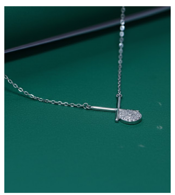 Sparkling Drop 92.5 Silver T-Bar Pendant