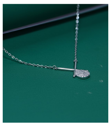 Sparkling Drop 92.5 Silver T-Bar Pendant