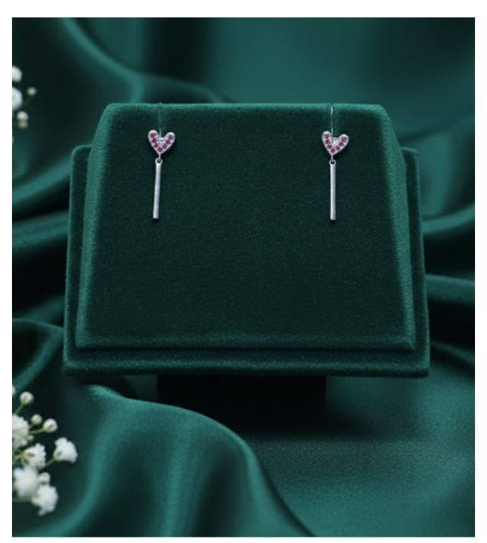 Modern Love 92.5 Silver Drop Earrings