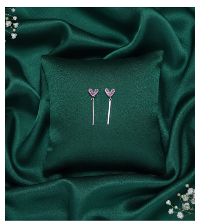 Modern Love 92.5 Silver Drop Earrings