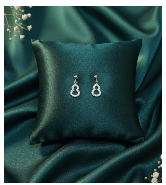 Sparkling Infinity 92.5 Silver Drop Earrings