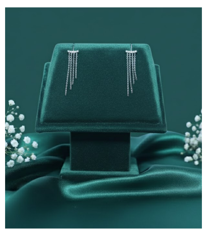 Chain Cascade 92.5 Silver Earrings