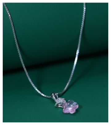 Blush Bloom 92.5 Silver Pendant