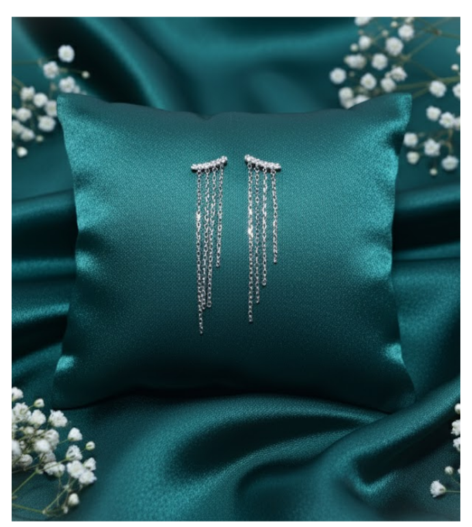 Chain Cascade 92.5 Silver Earrings