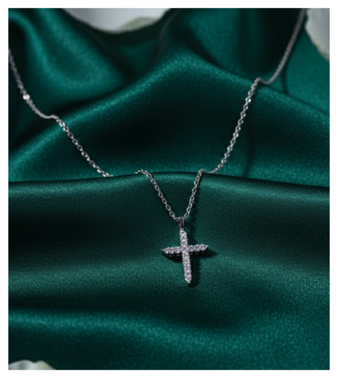 Divine Grace 92.5 Silver Cross Pendant