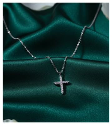 Divine Grace 92.5 Silver Cross Pendant
