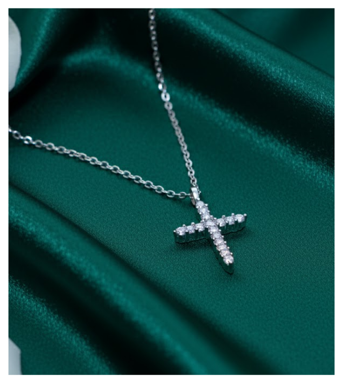 Divine Grace 92.5 Silver Cross Pendant