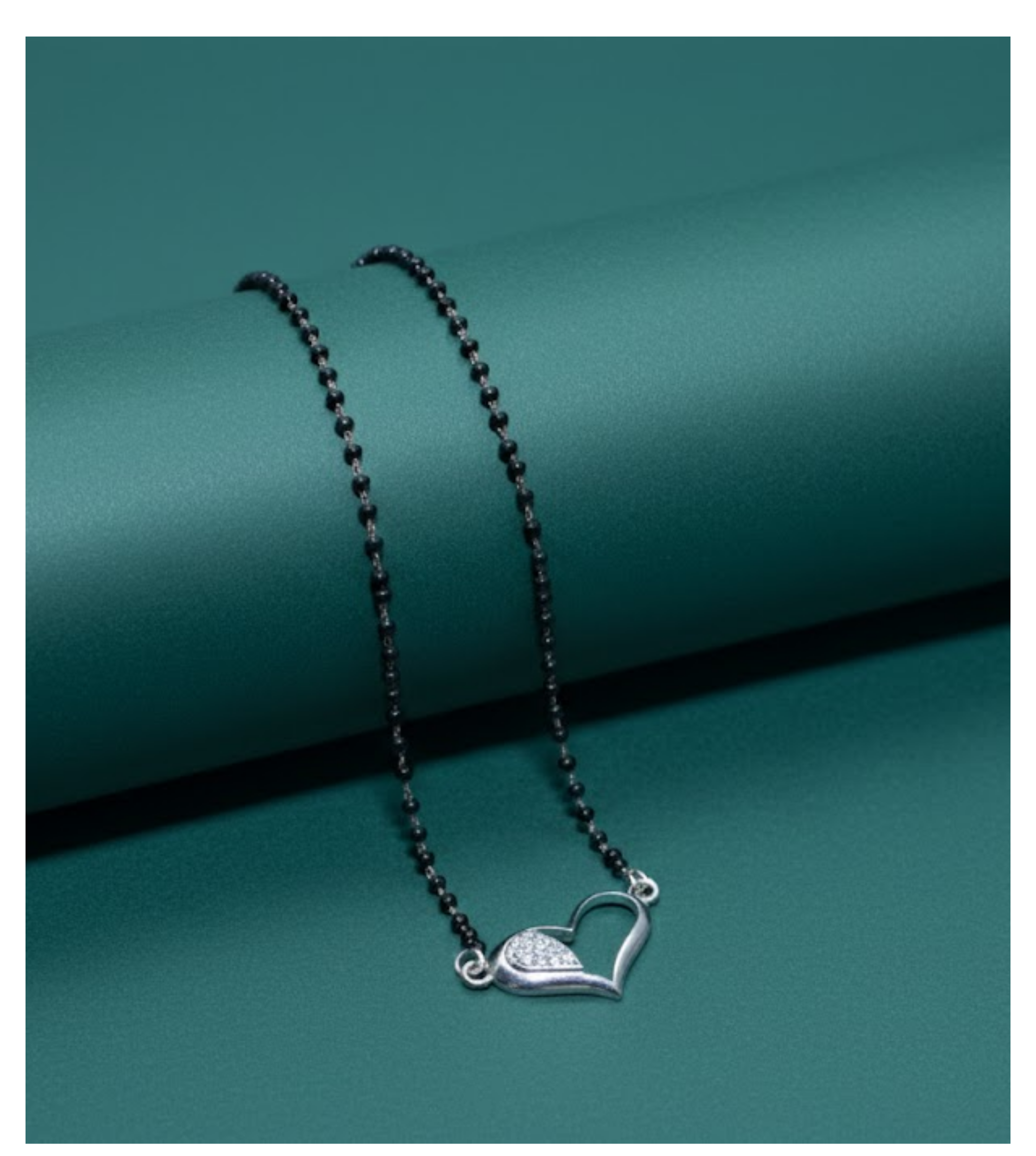 Twin Hearts Bond 92.5 Silver Mangalsutra