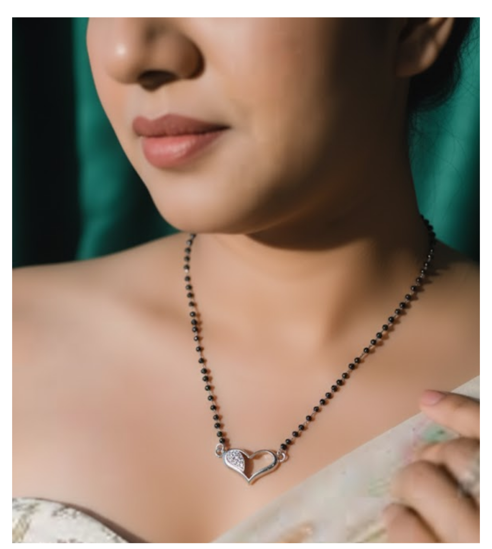 Twin Hearts Bond 92.5 Silver Mangalsutra