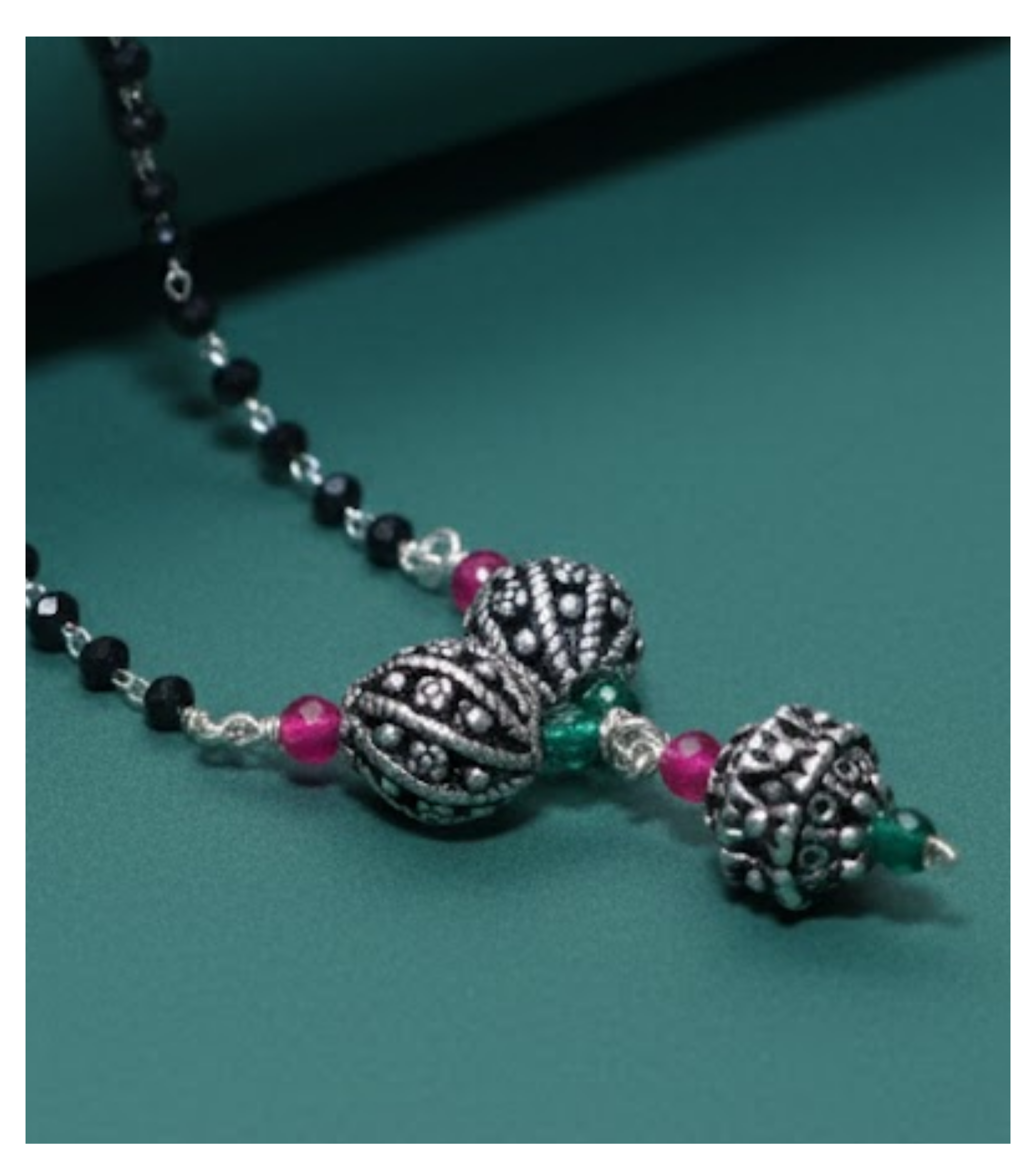 Heritage Charm Antique 92.5 Silver Mangalsutra