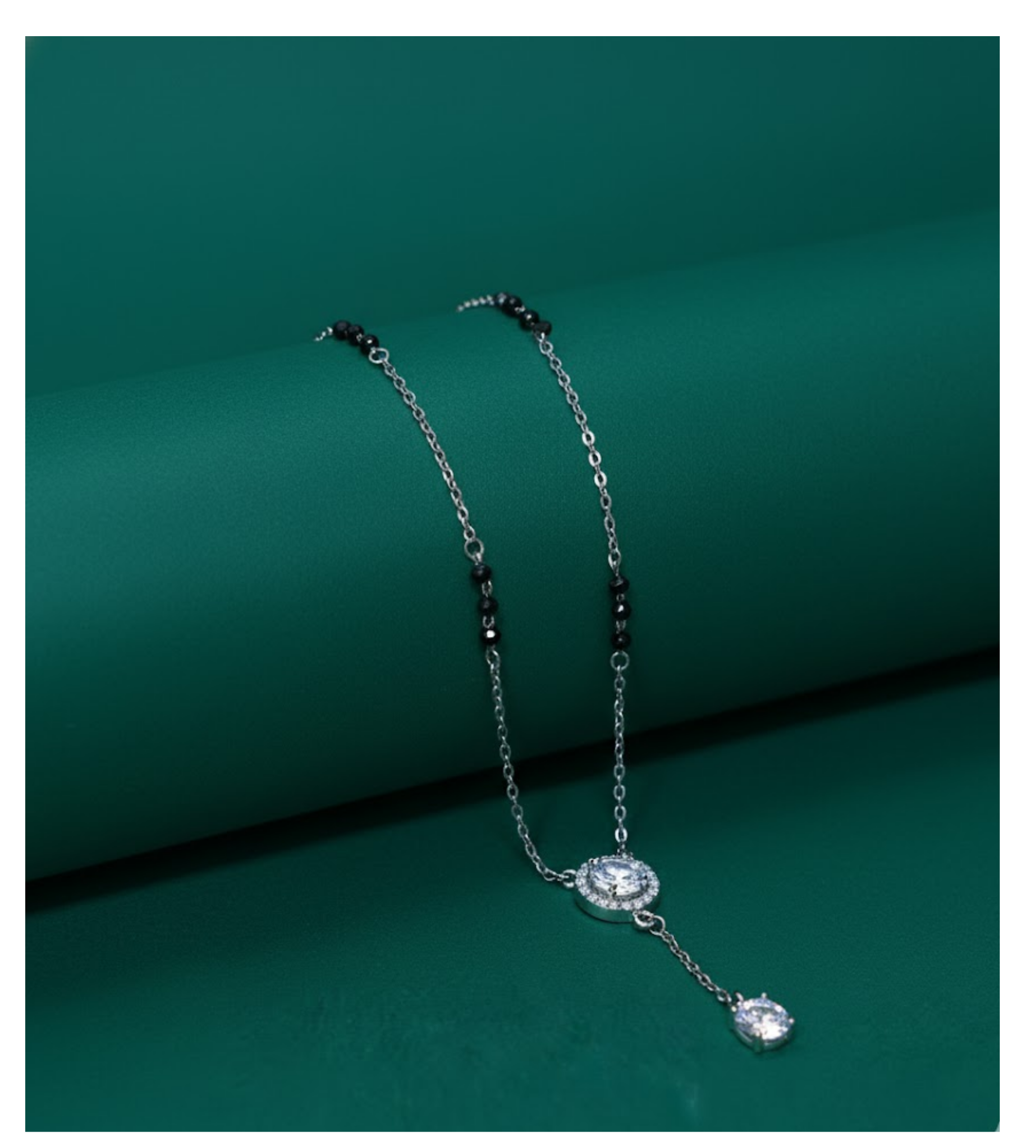 Celestial Shine 92.5 Silver Solitaire Mangalsutra