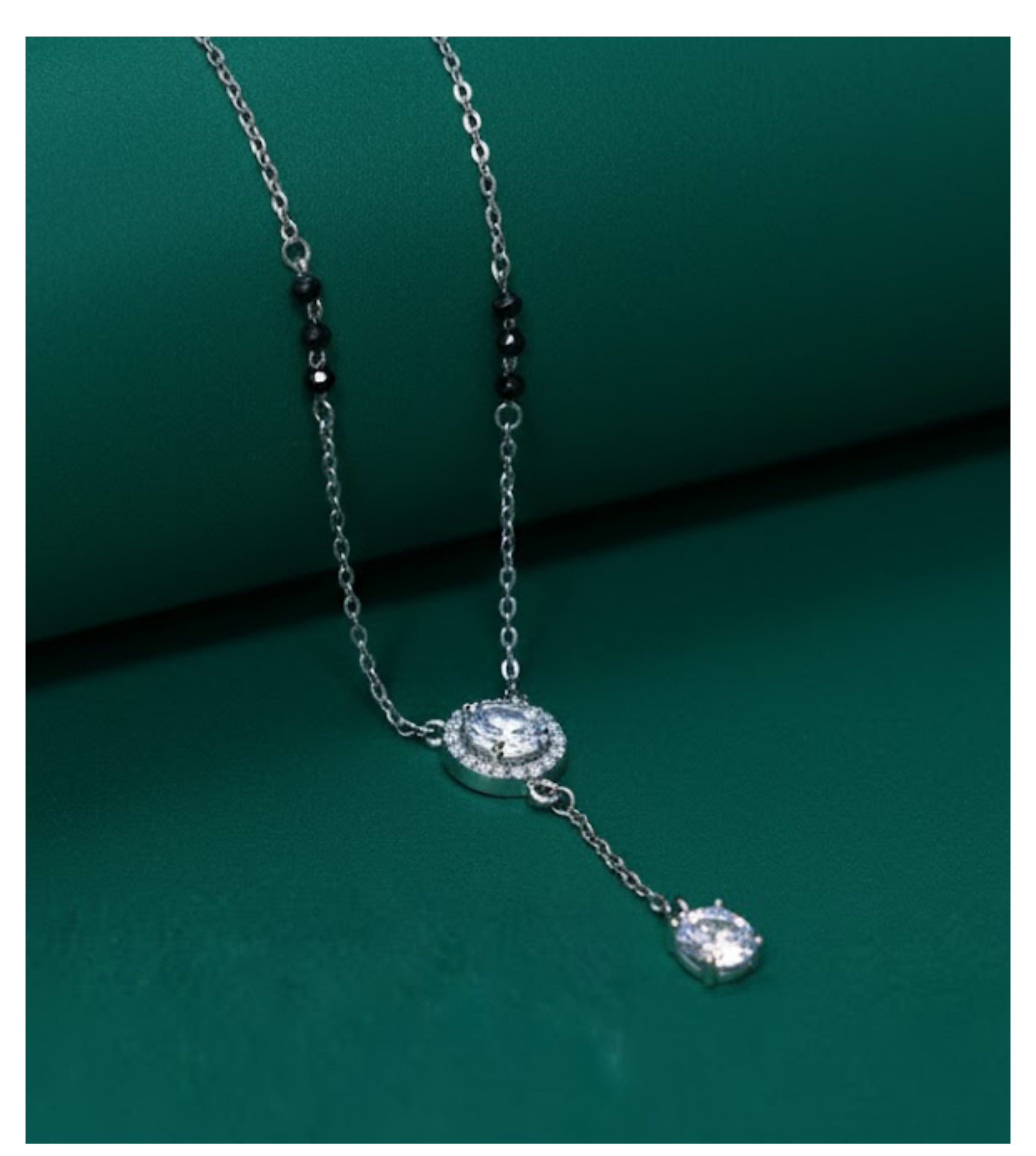 Celestial Shine 92.5 Silver Solitaire Mangalsutra