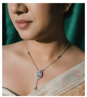 Celestial Shine 92.5 Silver Solitaire Mangalsutra