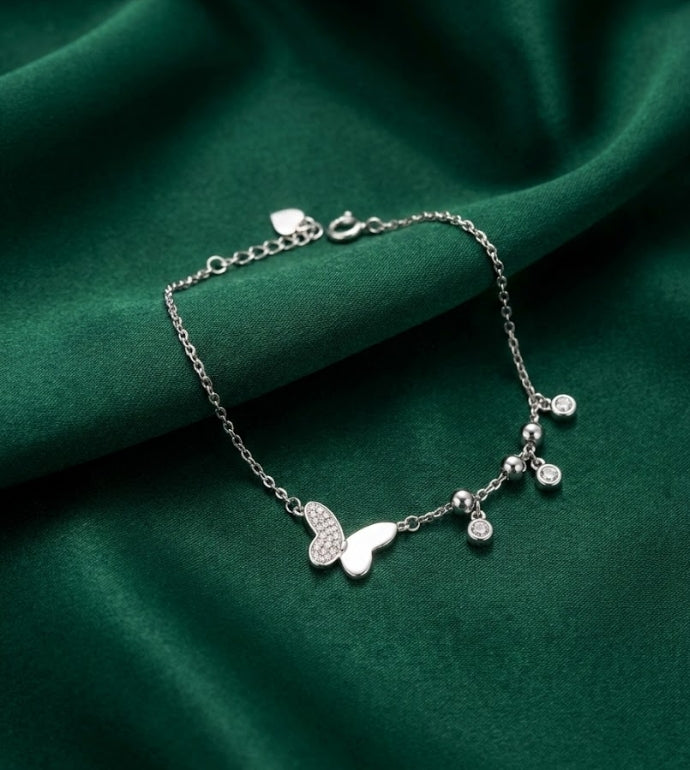 Butterfly Whisper 92.5 Silver Bracelet