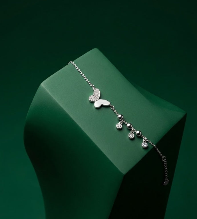 Butterfly Whisper 92.5 Silver Bracelet