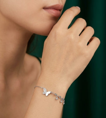 Butterfly Whisper 92.5 Silver Bracelet