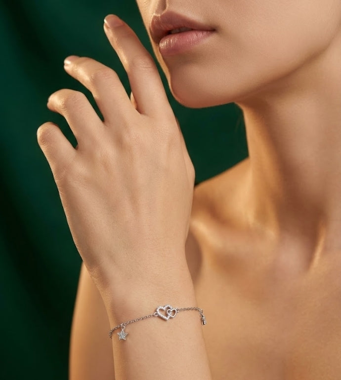 Luna Love Silver Bracelet