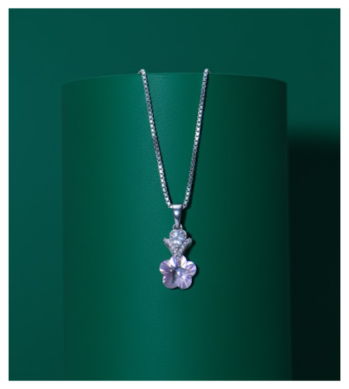 Blush Bloom 92.5 Silver Pendant