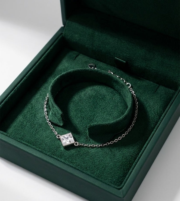 Minimal Spark Sterling Silver Bracelet