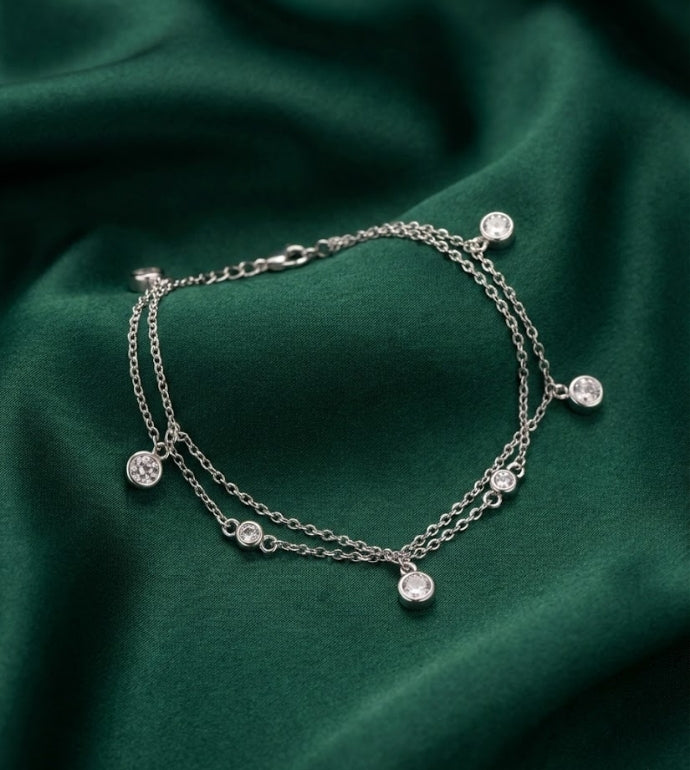 Dewdrop Spark Silver Bracelet