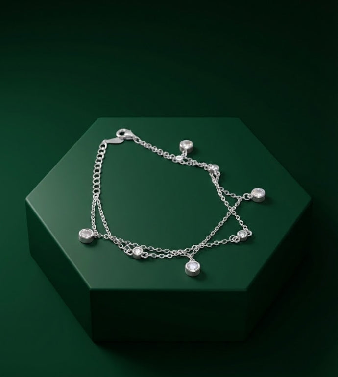 Dewdrop Spark Silver Bracelet