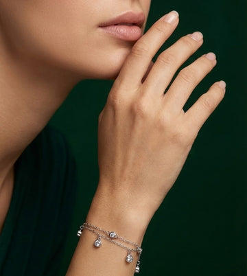 Dewdrop Spark Silver Bracelet