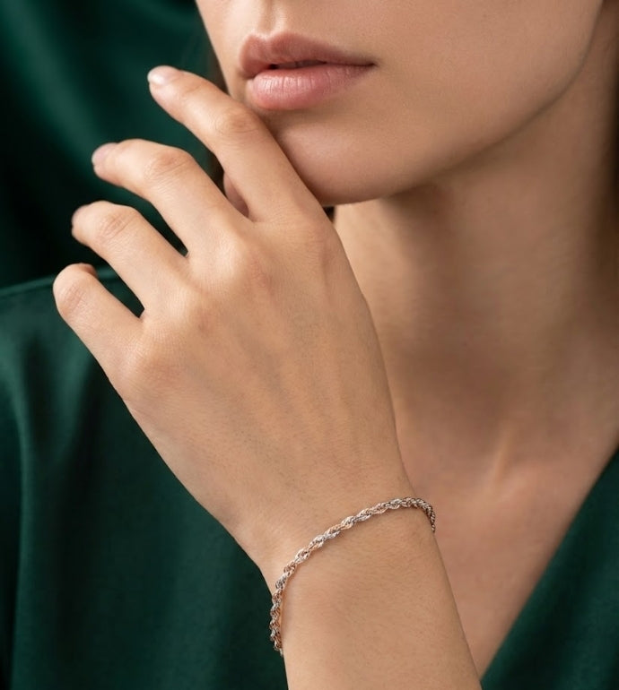Classic Braid Sterling Silver Bracelet