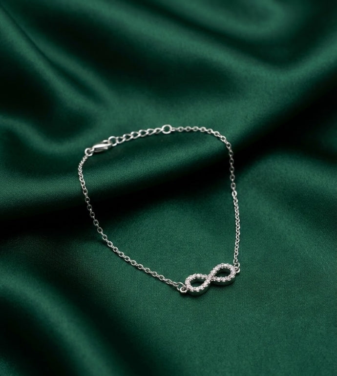 Infinity Minimal Silver Bracelet