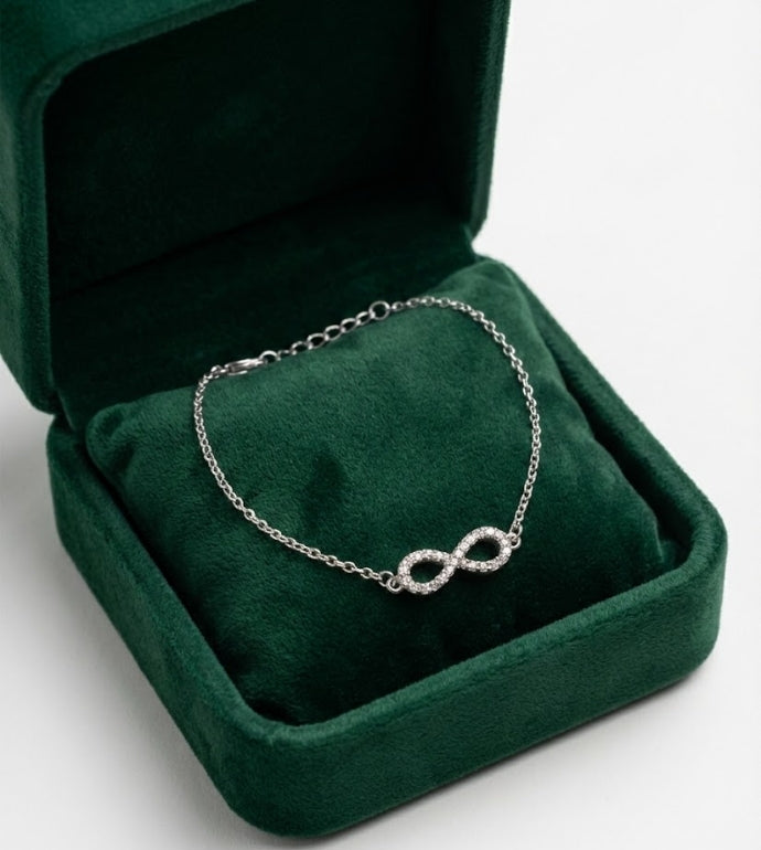 Infinity Minimal Silver Bracelet