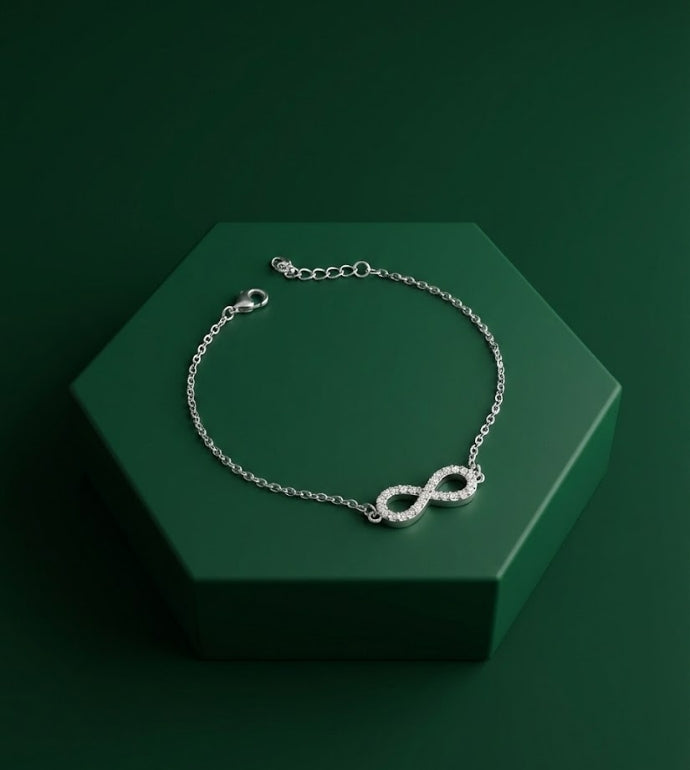 Infinity Minimal Silver Bracelet