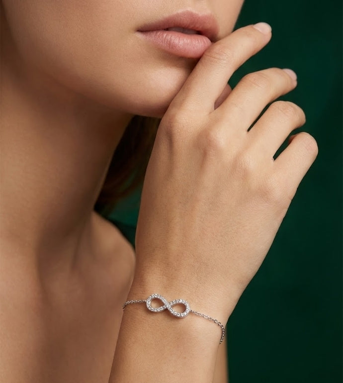 Infinity Minimal Silver Bracelet